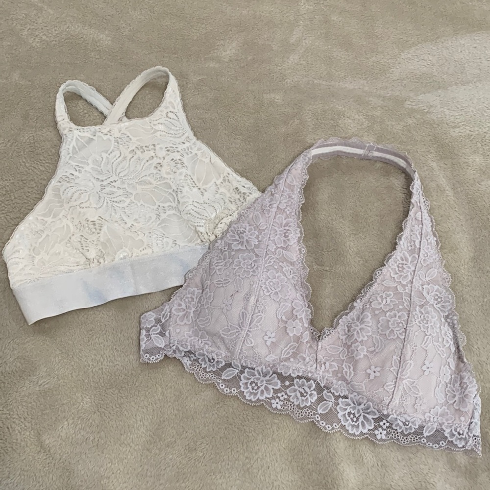 Bundled Urban Outfitter Out from Under & Hollister Gilly Hicks Lace Bralettes